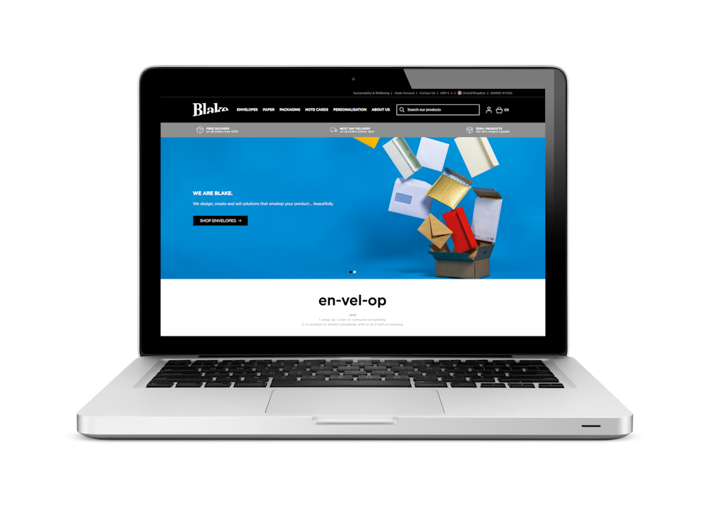 Blake Envelopes Adobe B2B Ecommerce