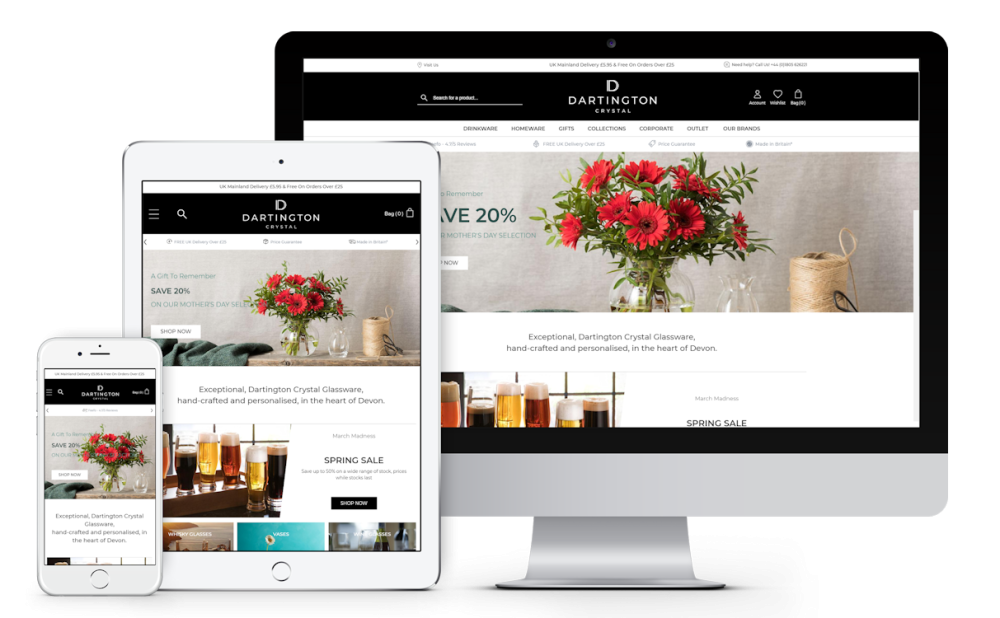 Dartington Crystal Magento Commerce