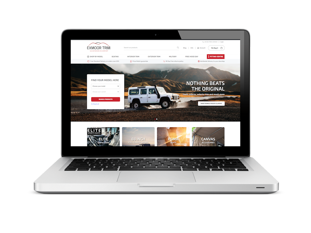 Exmoor Trim Automotive Ecommerce Magento